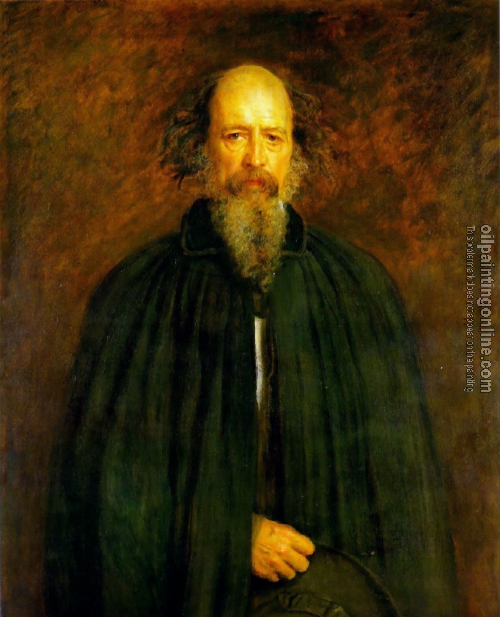 Millais, Sir John Everett - Portrait of Lord Alfred Tennyson